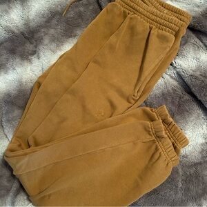 Pink golden brown sweatpant joggers